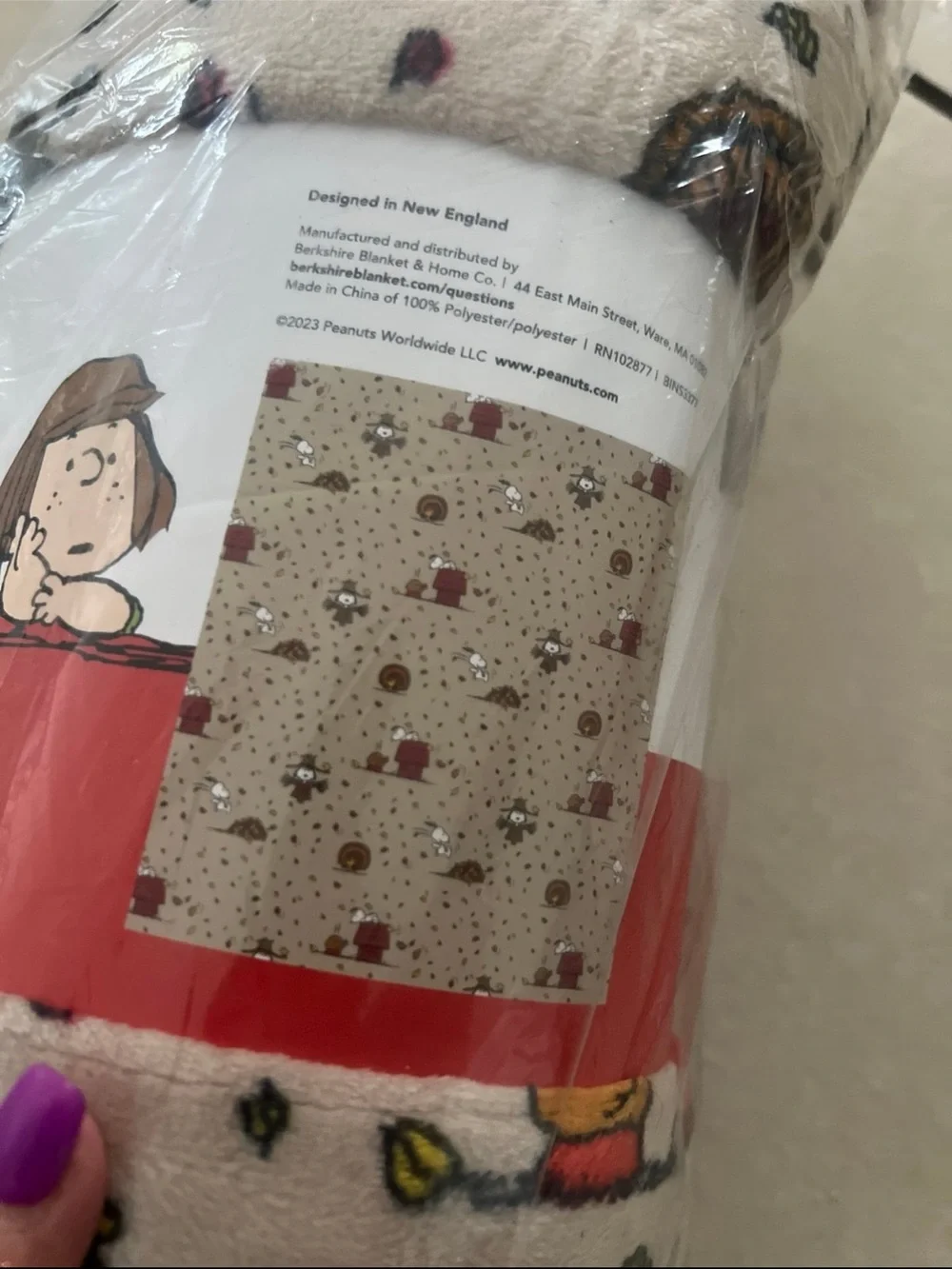 Peanuts beige printed